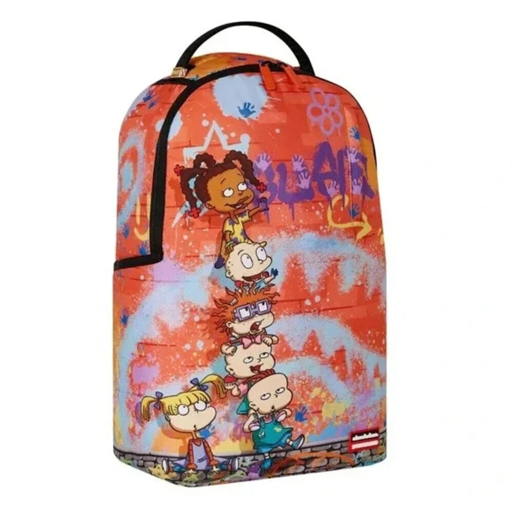 Sprayground Rugrats Paint Situation Dlxr Bag Unisex Graphic Print Backpack SPR11